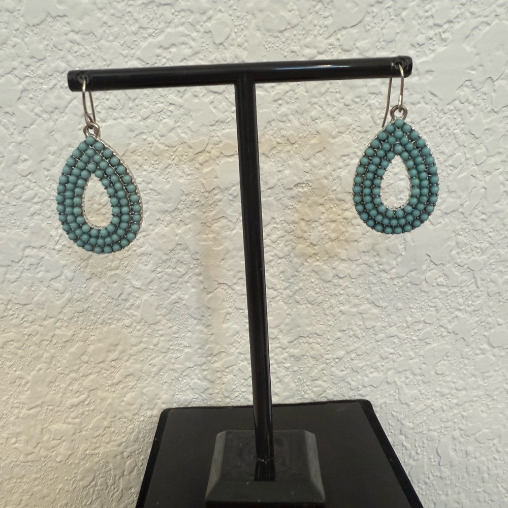 Elegant Teardrop Turquoise Earrings
